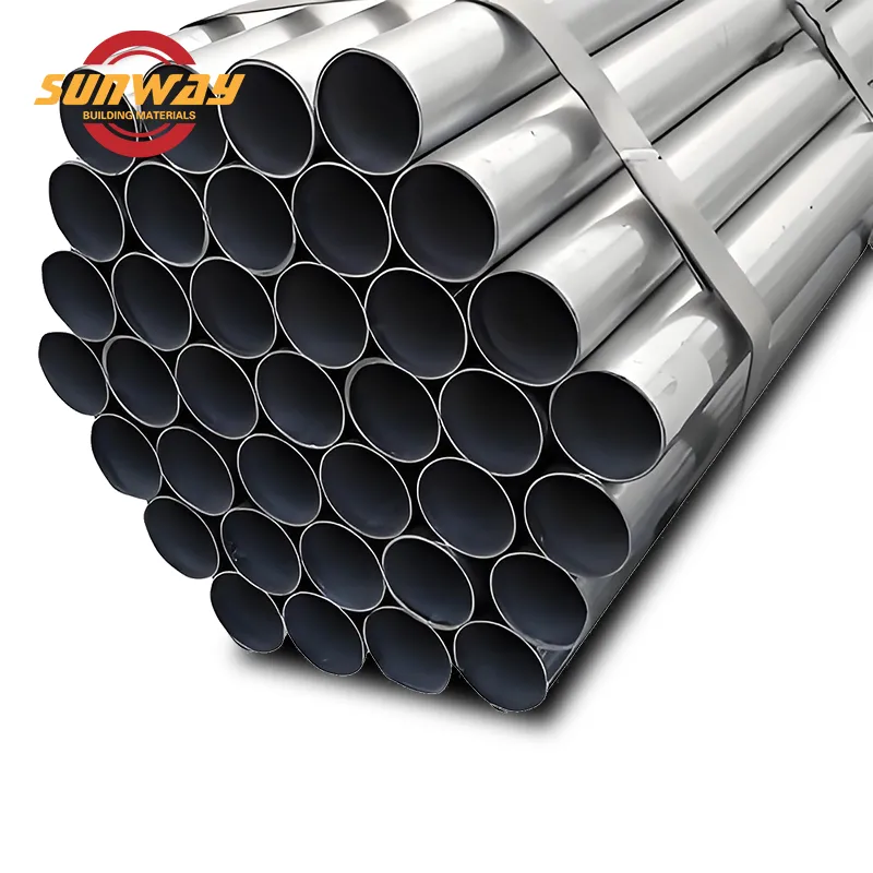Galvanized/Black Round Pipe