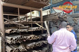 Customer visits factory