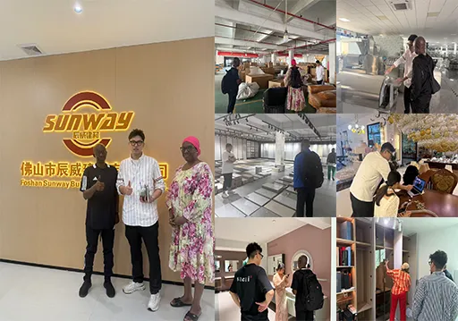 African Client Returned to China for Full Home Decoration Materials Procurement