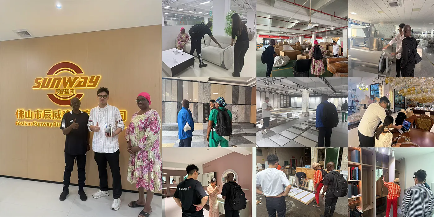 African Client Returned to China for Full Home Decoration Materials Procurement