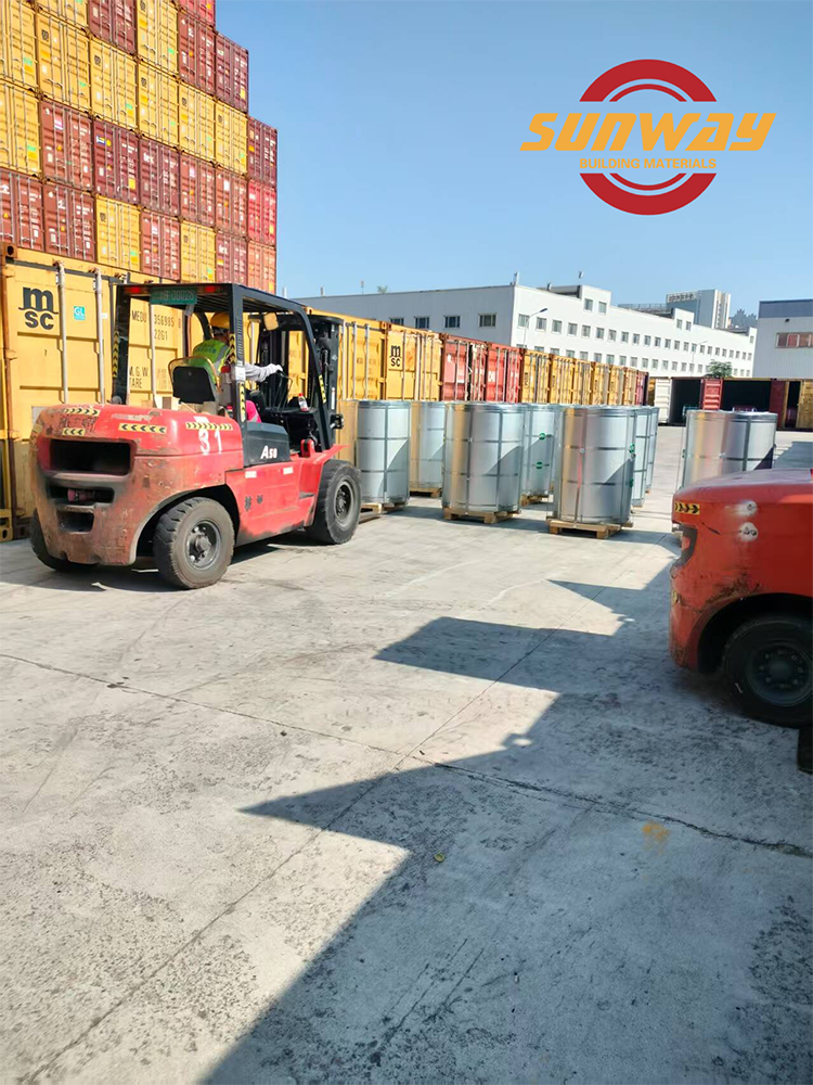 Supply Cooperation of Aluminium-Zinc Coated Color Steel Coil in Africa