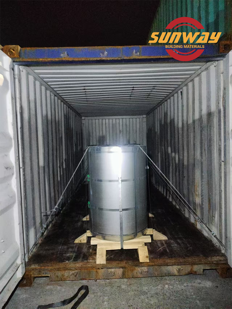 Supply Cooperation of Aluminium-Zinc Coated Color Steel Coil in Africa